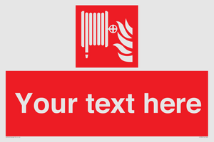 Custom Fire hose reel Sign